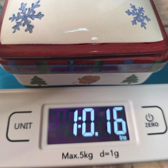 Polar Bear Christmas Ceramic Box With Lid By Pfaltzgraff Crazy Mountain - Picture 10 of 10